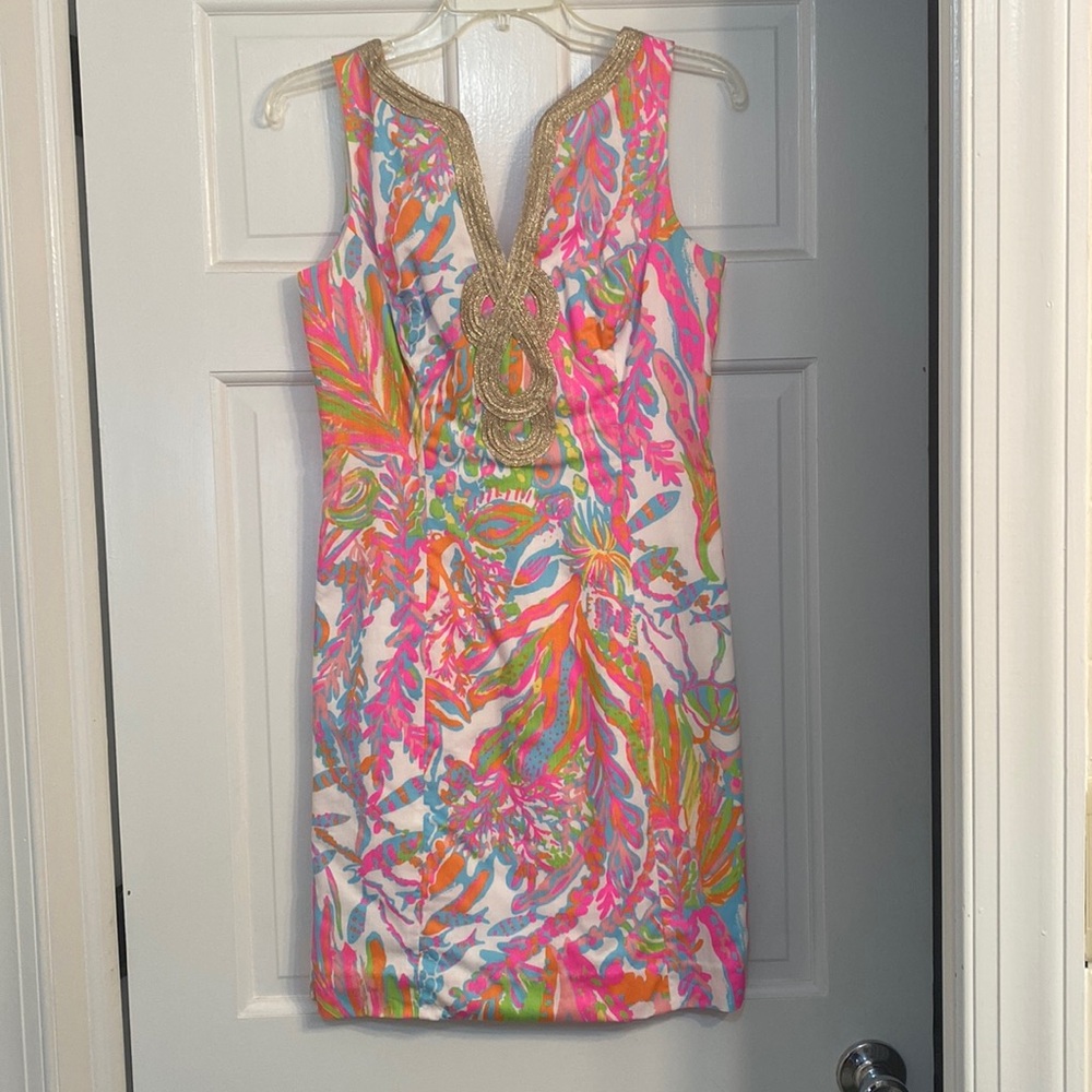 Lilly Pulitzer “Scuba to Cuba” shift dress size 4